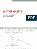 Mathematics: Class: Grade O2 Bl#11 Date: 25/06/2020