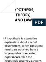 Hypothesis, Theory
