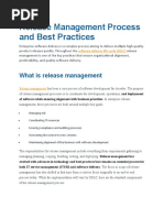 Release Management Process and Best Practices