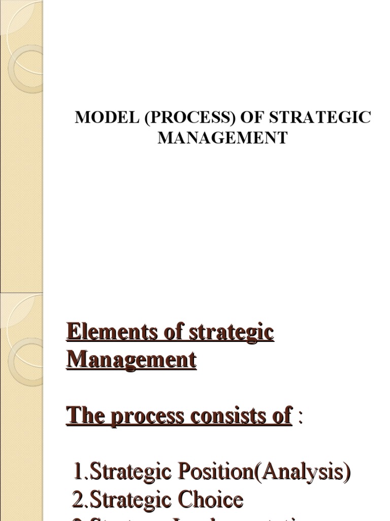 Strategic Management Process Overview | PDF | Strategic Management ...