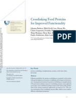 Crosslinking food proteins for improved functionality