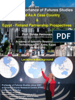 Strategic Importance of Futures Studies: Finland As A Case Country & Egypt - Finland Partnership Prospectives
