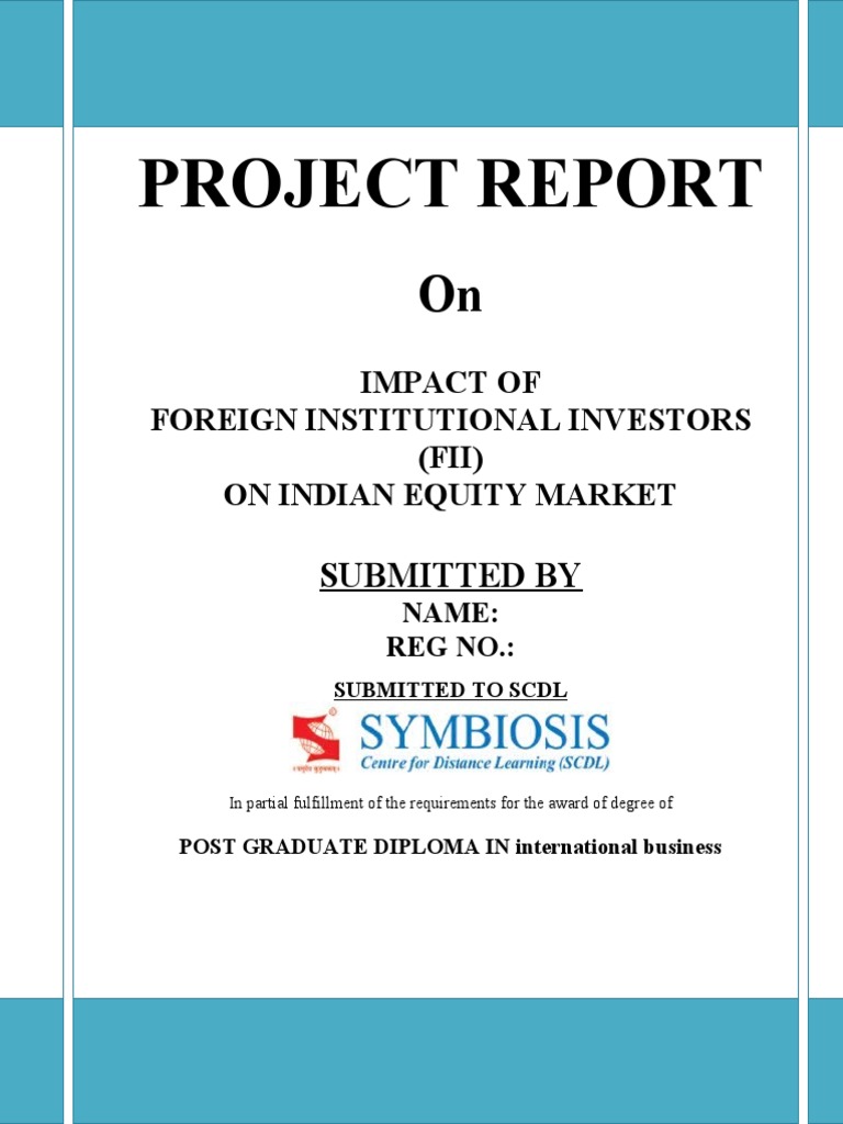 New - Impact of FII On Indian Equity Market | PDF | Foreign Direct ...