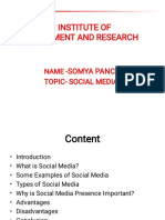 Prestige Institute of Management and Research: - Topic-Social Media