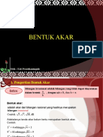 Bentuk Akar: Oleh: Esti Prastikaningsih