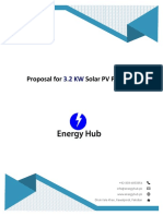 Proposal For Solar PV Project: +92-303-4053354 Info@energyhub - PK WWW - Energyhub.pk Dhok Kala Khan, Rawalpindi, Pakistan