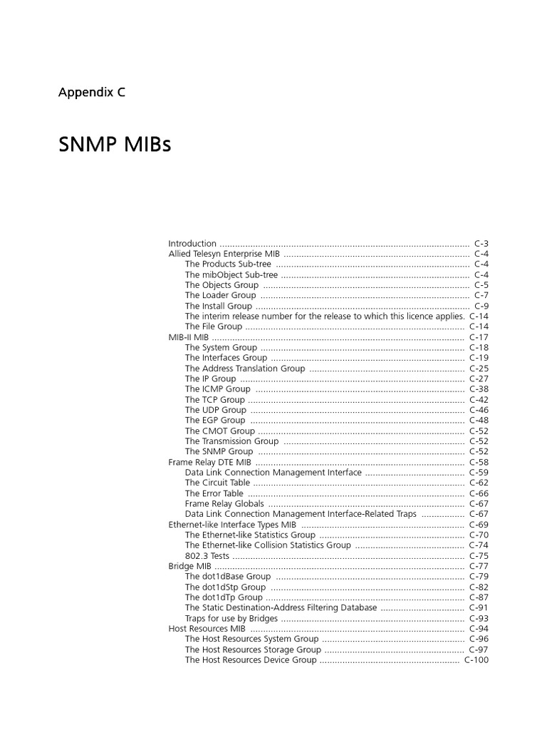 MIB Understanding PDF | PDF | Random Access Memory | Internet Architecture