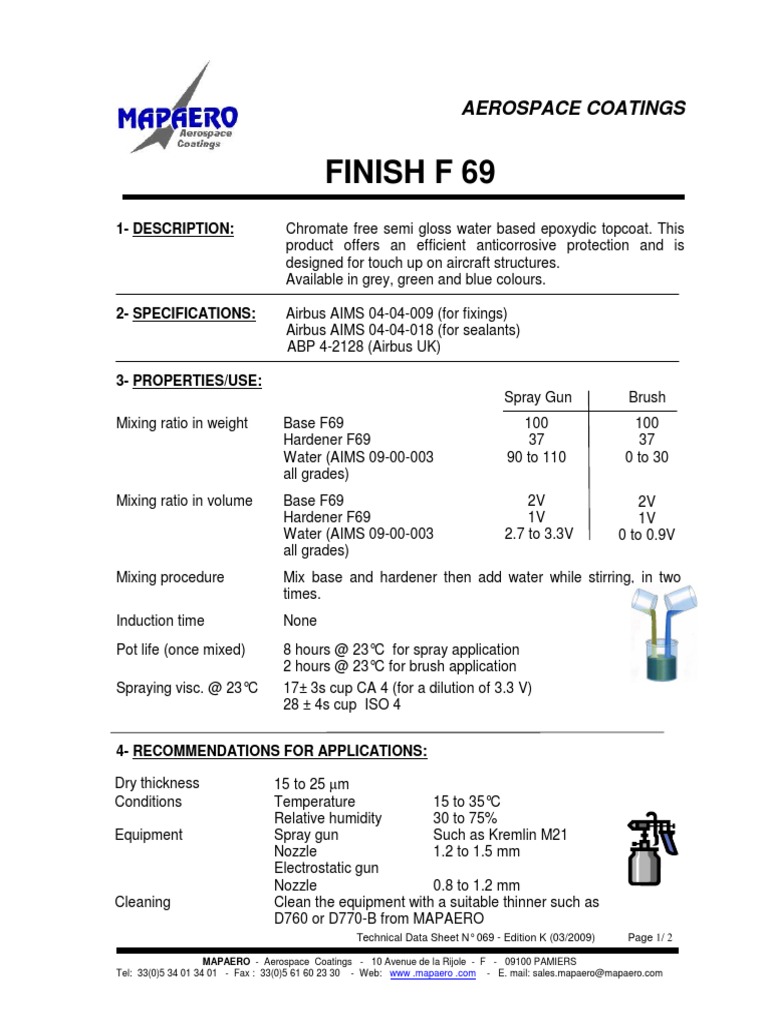 Finish F 69: Aerospace Coatings | PDF | Materials | Nature