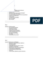 CRISC Day Wise TOC: Day 1: Domain 1: IT Risk Identification