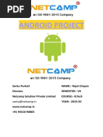 Android Project: Santu@netcamp - in YEAR:-2019-20