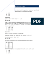 Exercises On Chapter Five - Return & CAPM Oct. 19 - Answer