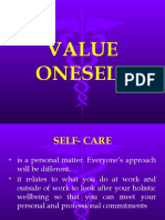 Value Oneself