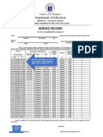 Service Record: Department of Education