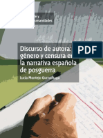 Discurso de Autora - Genero y Ce - MONTEJO GURRUCHAGA, Lucia PDF