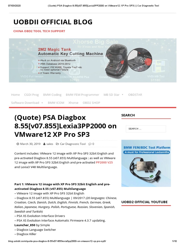 Diagbox 8.55 Download