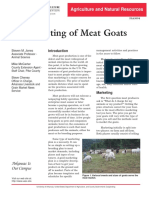 Marketing of Meat Goats: Agriculture and Natural Resources