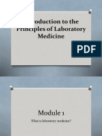 Introduction To The Principles of Laboratory Medicine