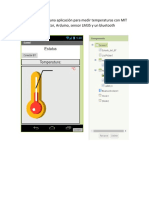 Programación de Una Aplicación para Medir Temperaturas Con MIT App Inventor