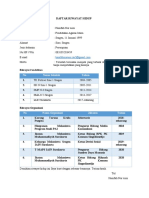 Daftar Riwayat Hidup Hanifah Nur Aini (CV)