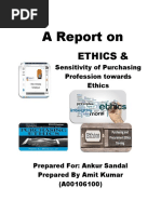 A Report On: Ethics &