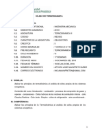 SILABO 2018 I Termodinamica II. VI CICLO PDF