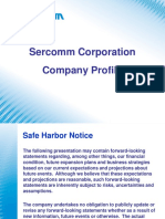 Sercomm Profile - May2019