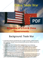A. US China Trade War - Governments Response