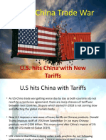B. US China Trade War - US Hits China With Tariffs