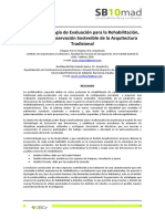 Una Metodología de Evaluación para La Rehabilitación, Gestión y Conservación Sostenible de La Arquitectura Tradicional PDF