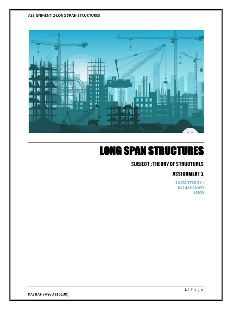 Long Span Structures and Arch Types | PDF | Truss | Beam (Structure)