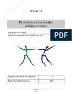 Unidad 14 - Pronombres Personales PDF