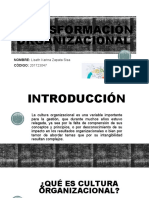 TRANSFORMACIÓN ORGANIZACIONAL