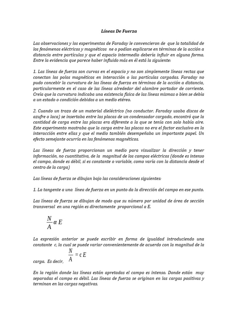 Líneas de Fuerza PDF