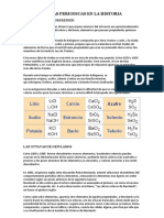 Tablas Periodicas en La Historia