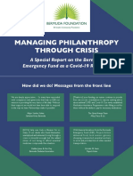 Managing Philanthropy - BCF Covid Special Report 2020