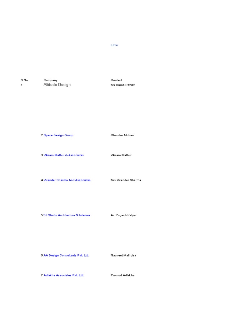 Delhi Architects - List of Architects in Delhi | PDF | Delhi | Economic ...