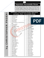 Some Important Uncountable Nouns: Ncountable Noun)