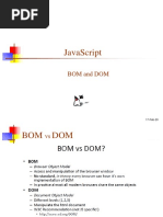 Javascript: Bom and Dom