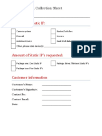 Static IP Form PDF