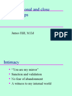 In Interpersonal and Close Relationships: James Hill, M.Ed