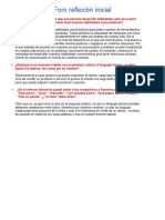 Foro Reflexión Inicial PDF