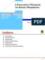 Design and Fabrication of Pneumatic Gripper For Robotic Manipulation