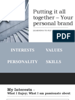 Putting It All Together - Your Personal Brand