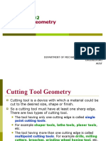 Lecture 20 - Tool Geometry