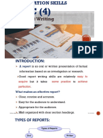 Topic 4 Report Writing PDF
