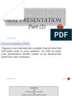 Topic 8 Oral Presentation Part 2