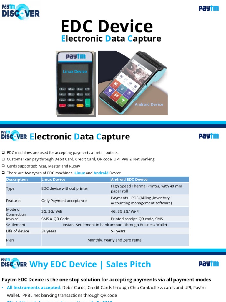 Discover - EDC Device-V3 | PDF | Qr Code | Receipt