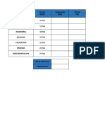 Diagrama Gantt Excel