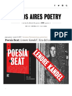 Poesía Beat Lenore Kandel Era Del Consentimiento - Buenos Aires Poetry