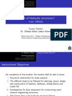 Design of Hydraulic Structures I: Code: WRE401